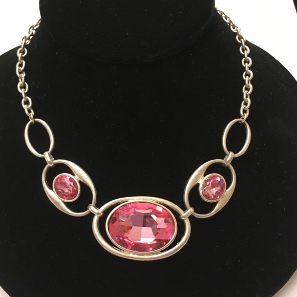 Vintage Jewelry - ON HOLD Vintage Necklace Faceted Center Stones